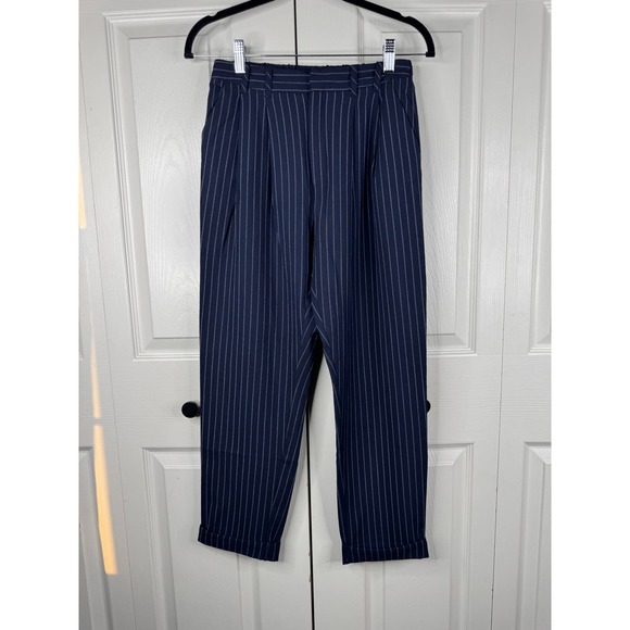 Women's Light Before Dark Navy Blue Striped Formal Pants Size XS - Picture 3 of 9